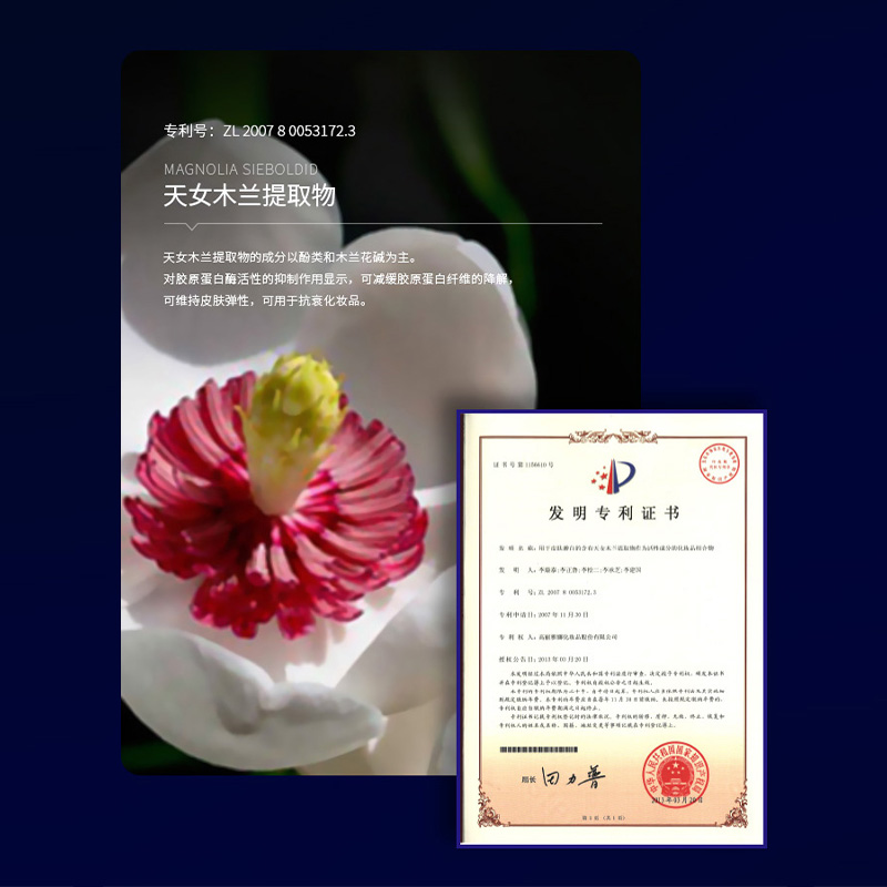Decaphenin anti-wrinkle cream Specification drawing