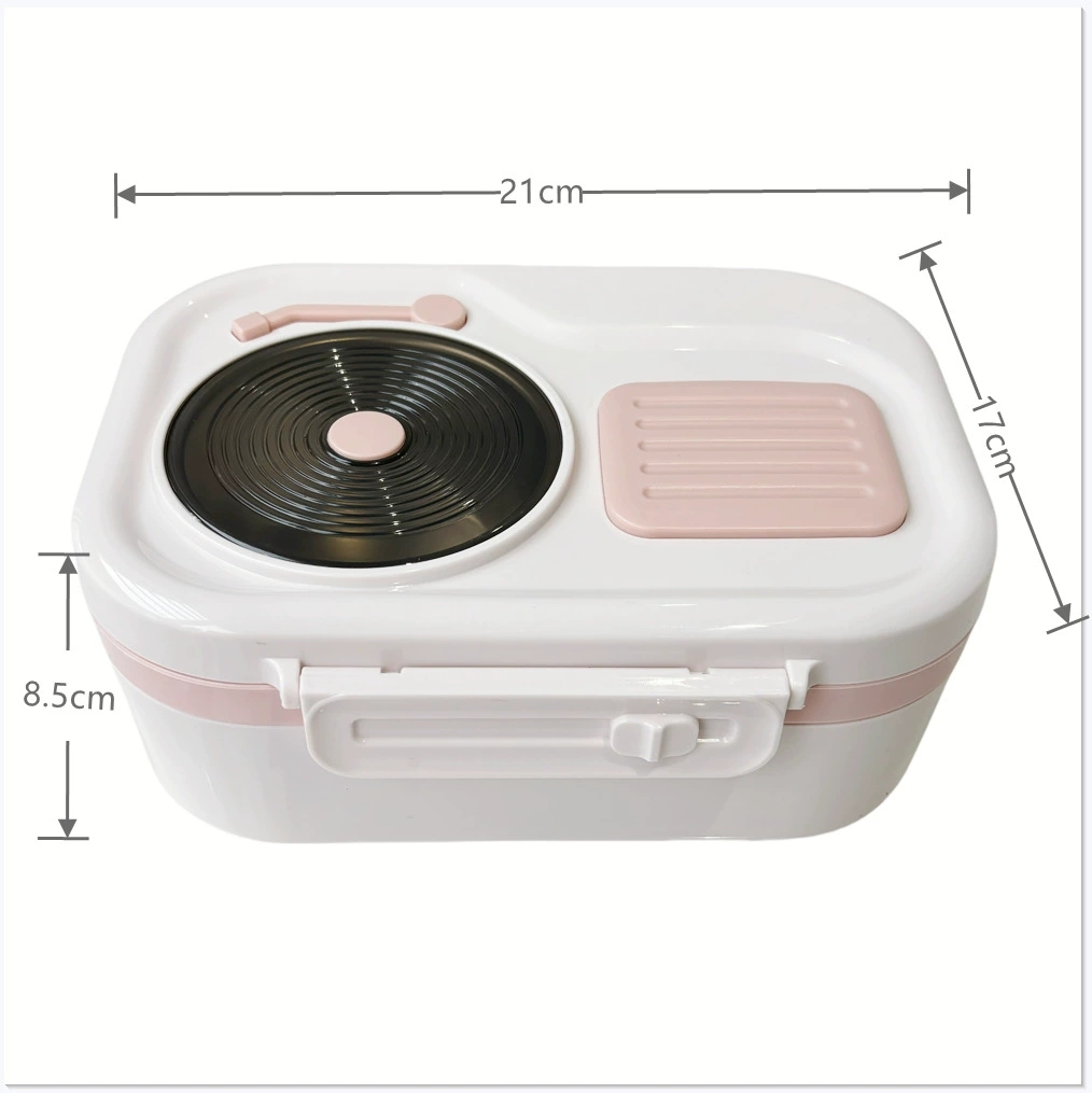 L59-165 Stainless steel lunch box with soup bowl, cute style, large-capacity double-layer student lunch box, best-selling bento box detail image 10
