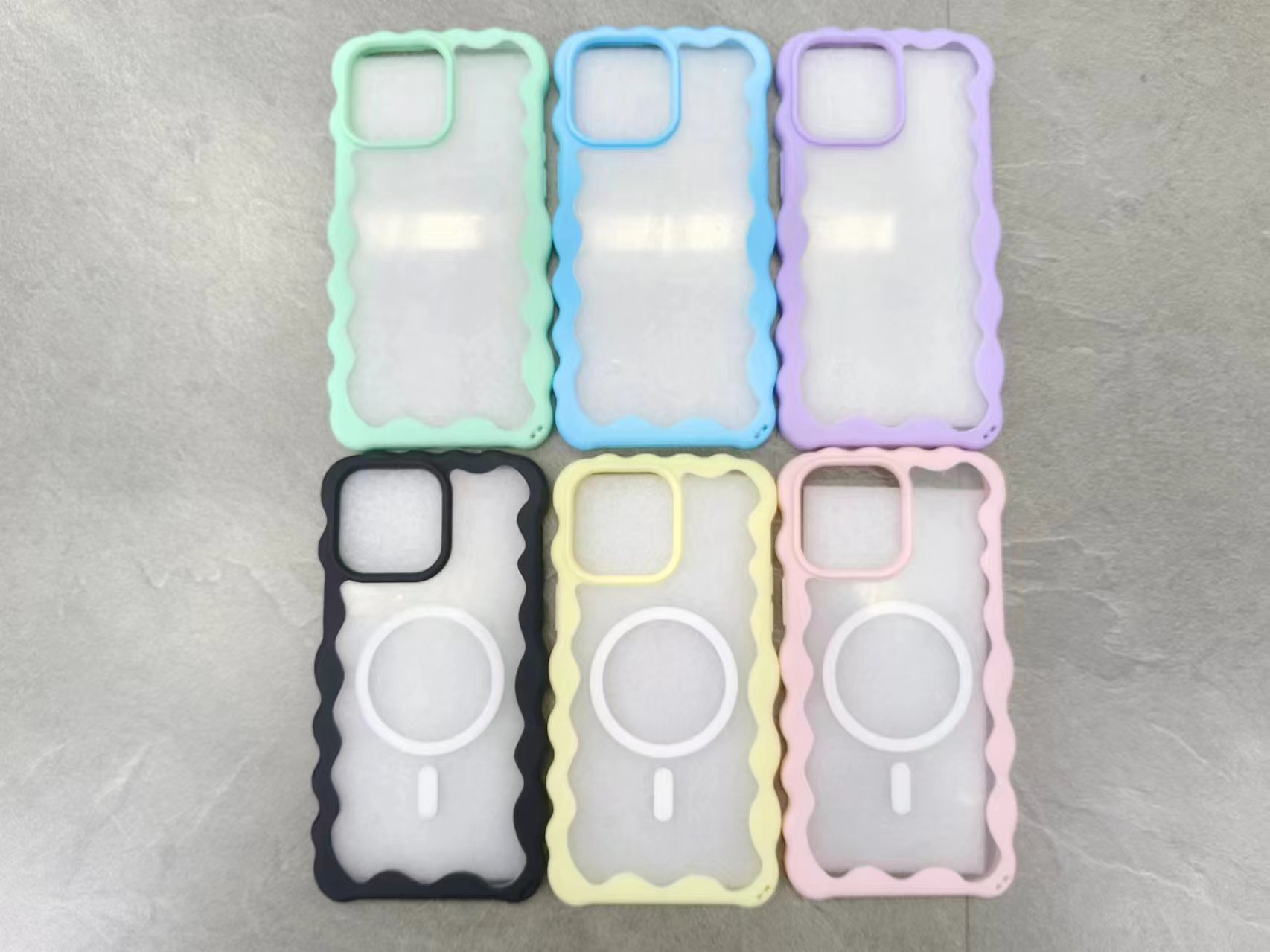 Skin Feel wavy edge 2-in-1 phone case thumbnail