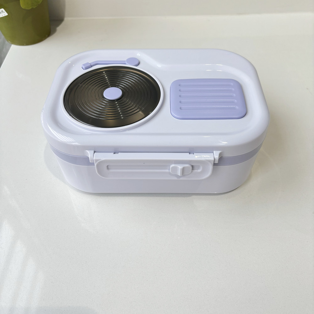 L59-165 Stainless steel lunch box with soup bowl, cute style, large-capacity double-layer student lunch box, best-selling bento box