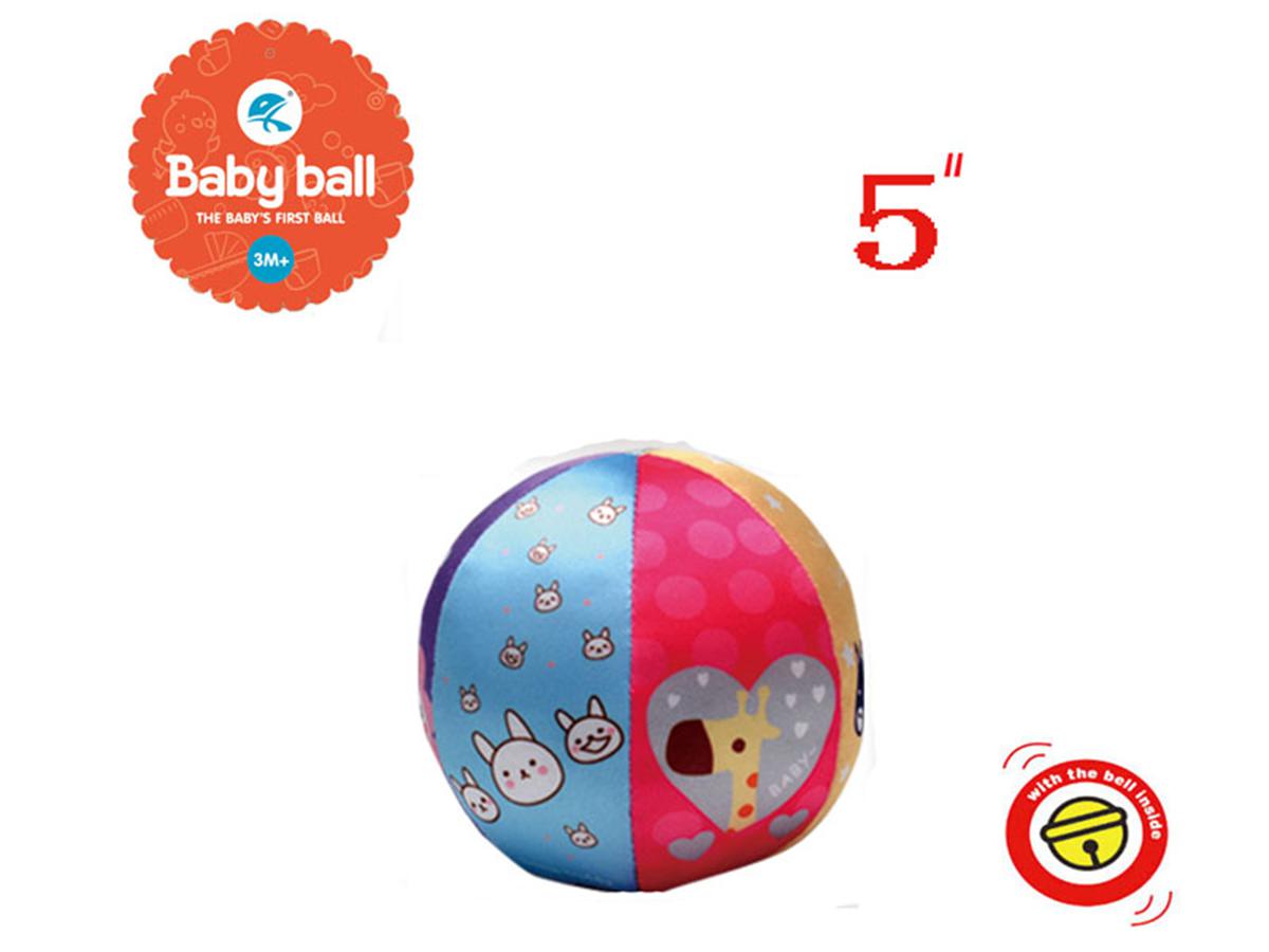 Cross-border sales 5 "bell baby ball 5" fabric ball 5 "baby toy ball 5" bell ball toy Kidstoys