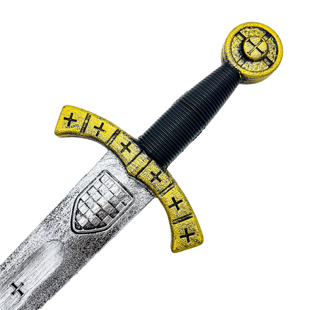 Halloween toy props, plastic swords, children, adults, large size, antique bronze knight sword, Arthur sword, Halloween props Specification image
