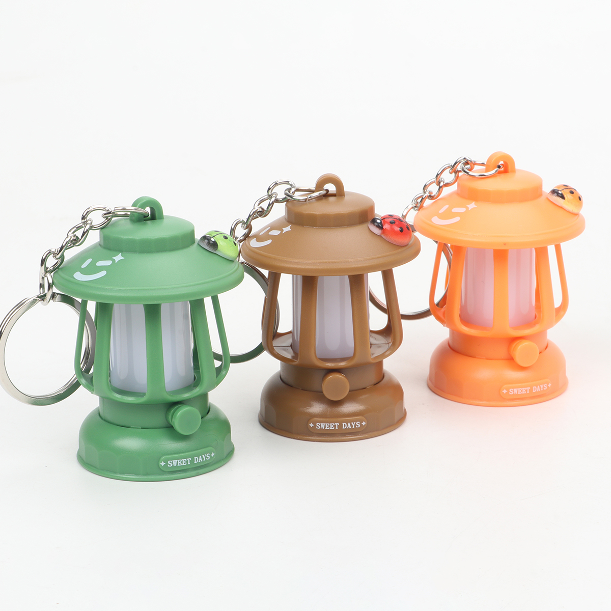 露营挂件 发光复古摆件 跨境马灯 卡通钥匙扣 背包装饰复古小夜灯详情1