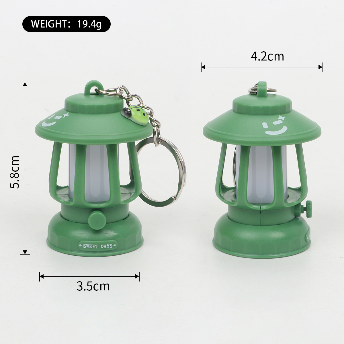 露营挂件 发光复古摆件 跨境马灯 卡通钥匙扣 背包装饰复古小夜灯详情3
