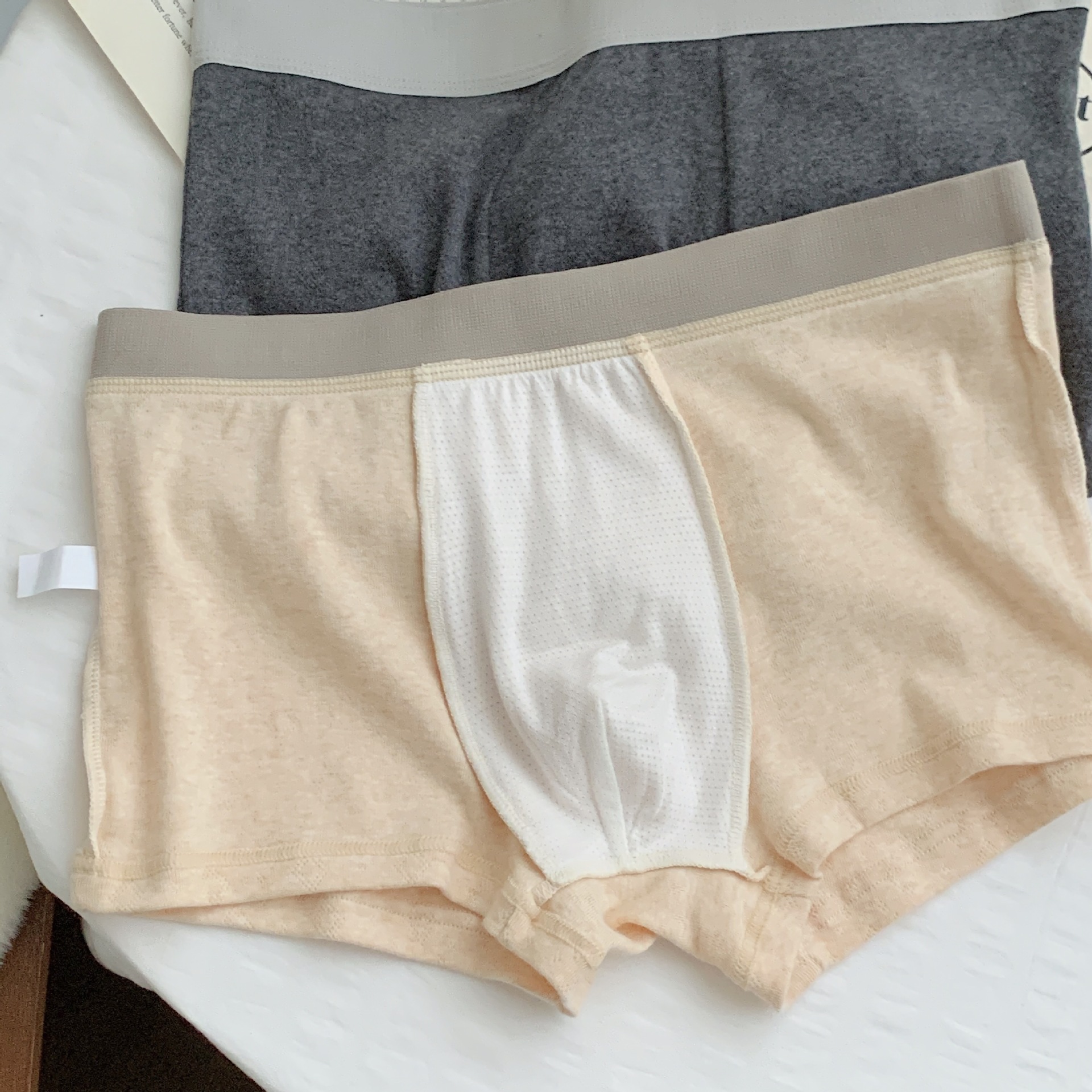 婴儿棉少女字母中腰简约透气舒适亲肤包臀撞色高弹纯棉档男士内裤详情10