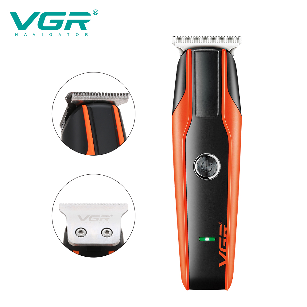 VGR999 Cross-border New oil-head electric clipper USB rechargeable 0-blade head engraving hair clipper electric clipper details Picture