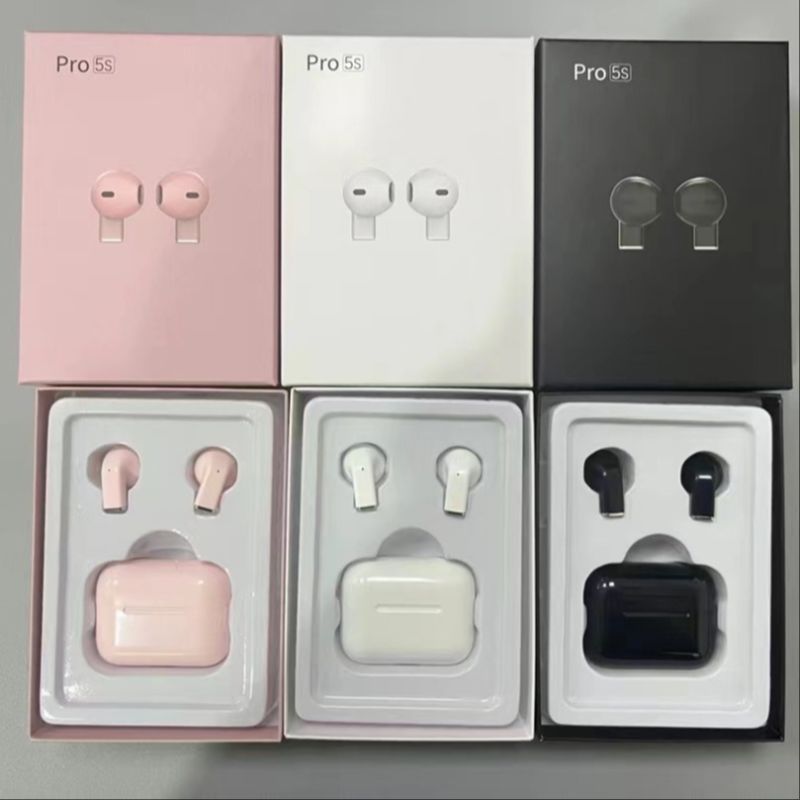 跨境私模PRO5S TWS蓝牙耳机超长续航数显无线通用运动