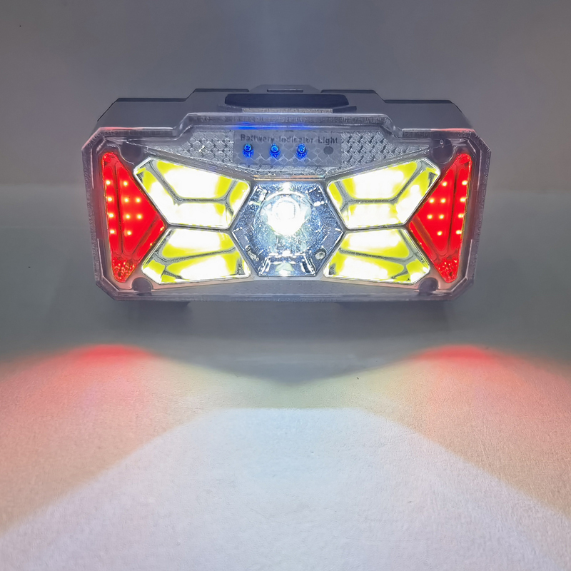 JS-928 rechargeable bicycle lamp, USB rechargeable bicycle headlamp, cycling bicycle lighting lamp, plastic headlamp Item Picture