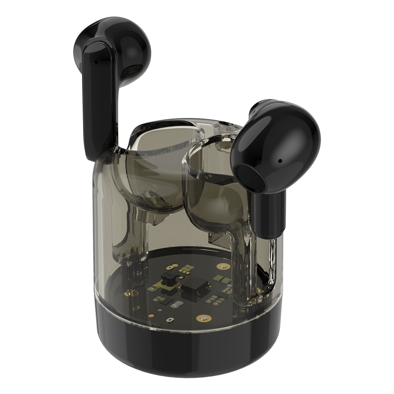In-ear transparent space capsule wireless headphones, ultra-long battery life, ultra-long standby Bluetooth headphones Item Picture