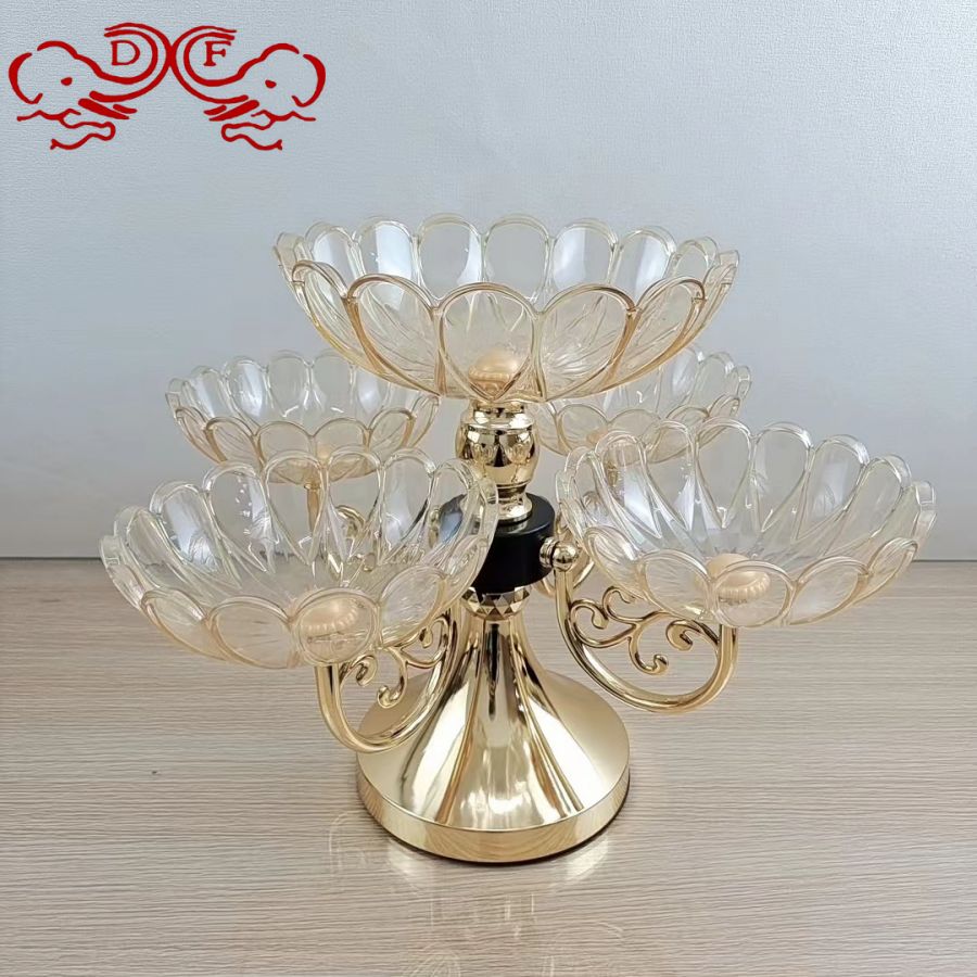 木手柄圆镜/藤编/手持木小圆镜华光精品/高脚果盘/玻璃碗产品图