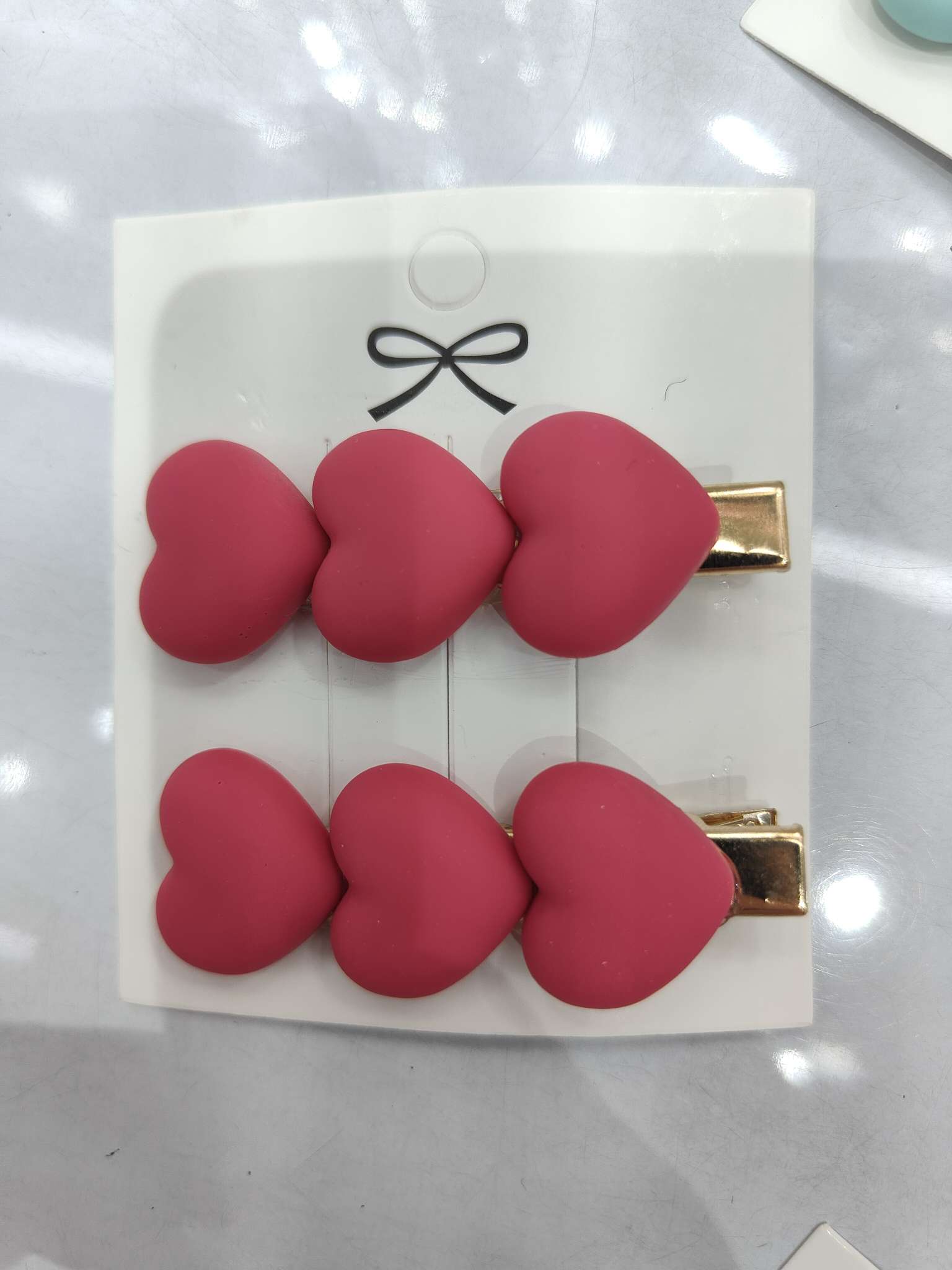 3颗桃心6色对夹