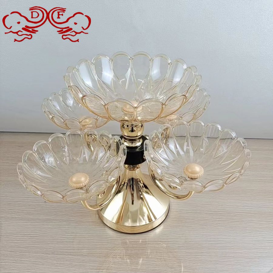 木手柄圆镜/藤编/手持木小圆镜华光精品/高脚果盘/玻璃碗细节图