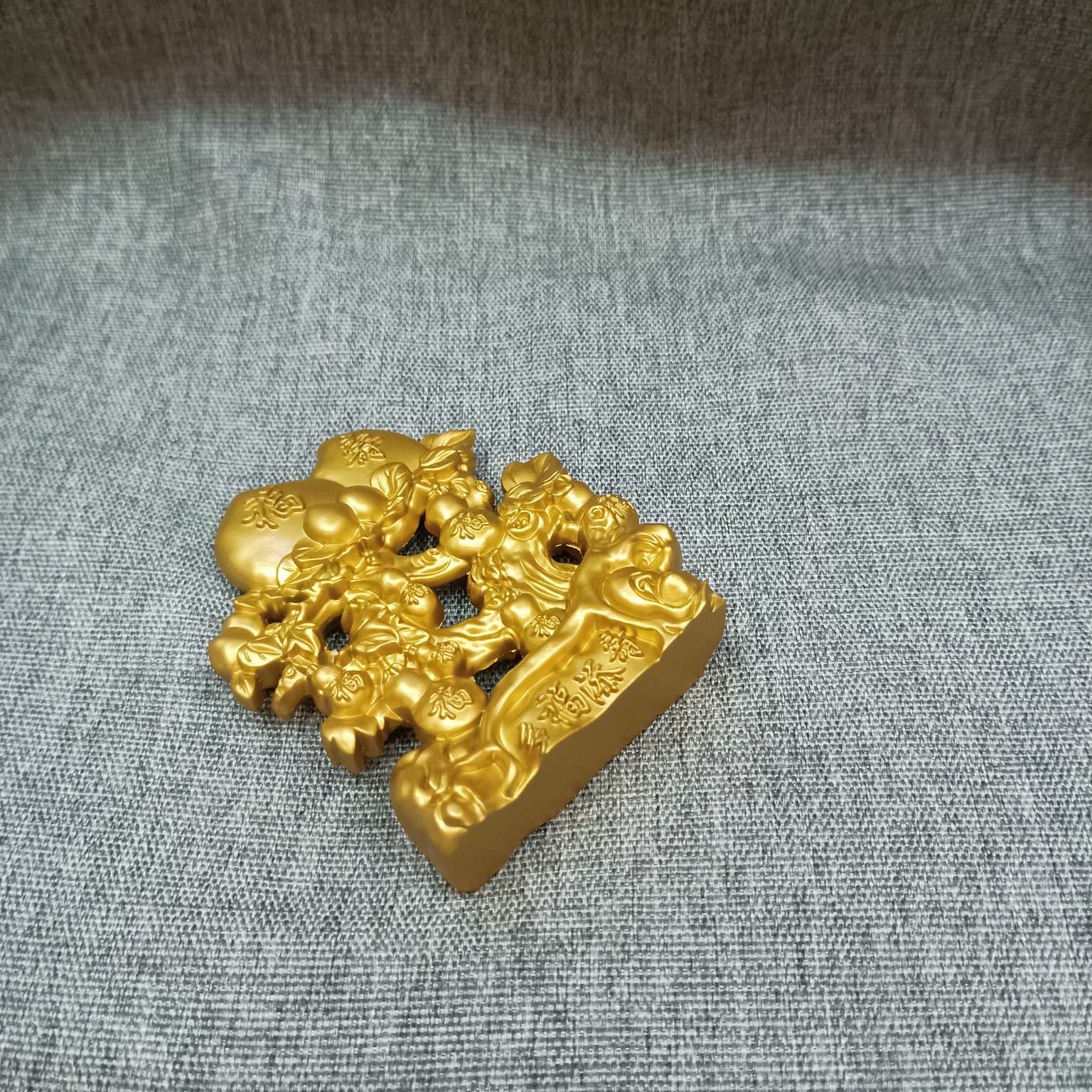 摆件砂金工艺品家居摆饰家具饰品福寿桃摆件祝寿贺礼生日礼物客厅摆件送老人长辈爷爷奶奶实用贺寿礼物精美床头摆饰正林工艺出品详情图6