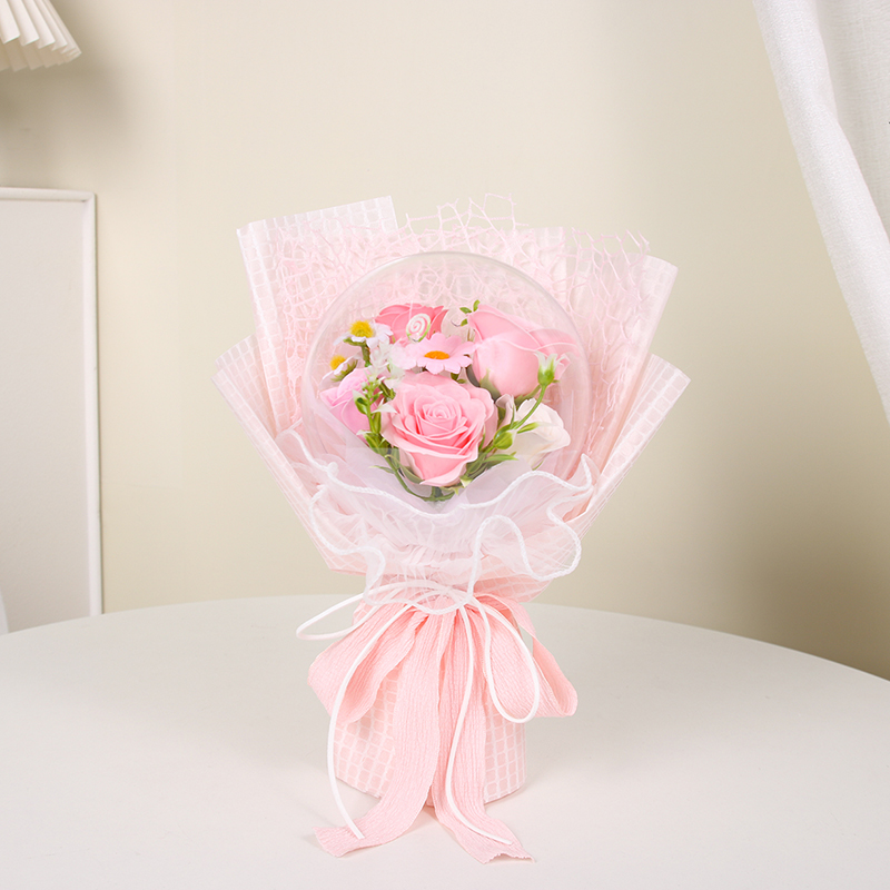 香皂花/玫瑰花束/迷你小花束/玫瑰花生日礼物/花束细节图