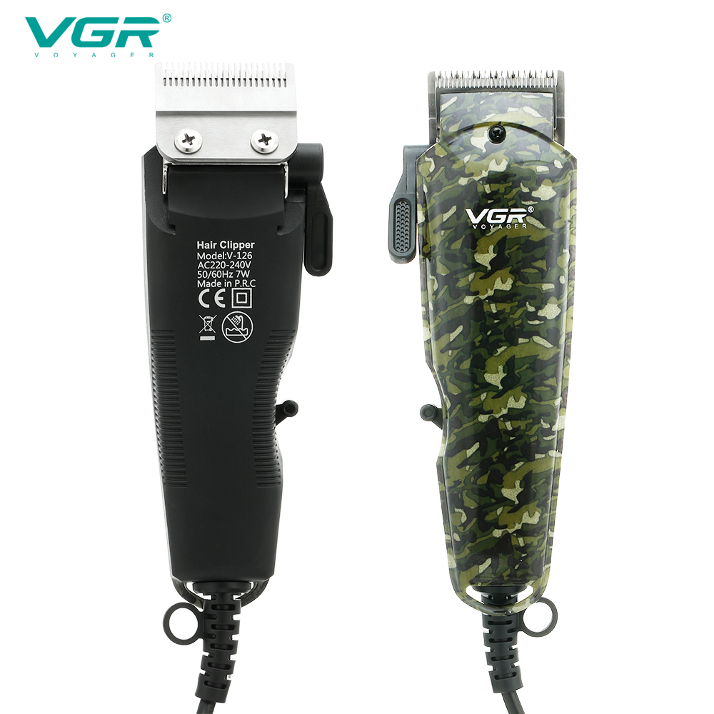 VGR126 camouflage oil-head electric clipper, direct plug power type men's special hair clipper, electric hair clipper for hair salons Application Scenario