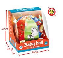 Cross-border sales of cartoon learning ball with mirror baby puzzle ball baby soothing toy cloth ball hand grab ball children's toy toy Kidstoys