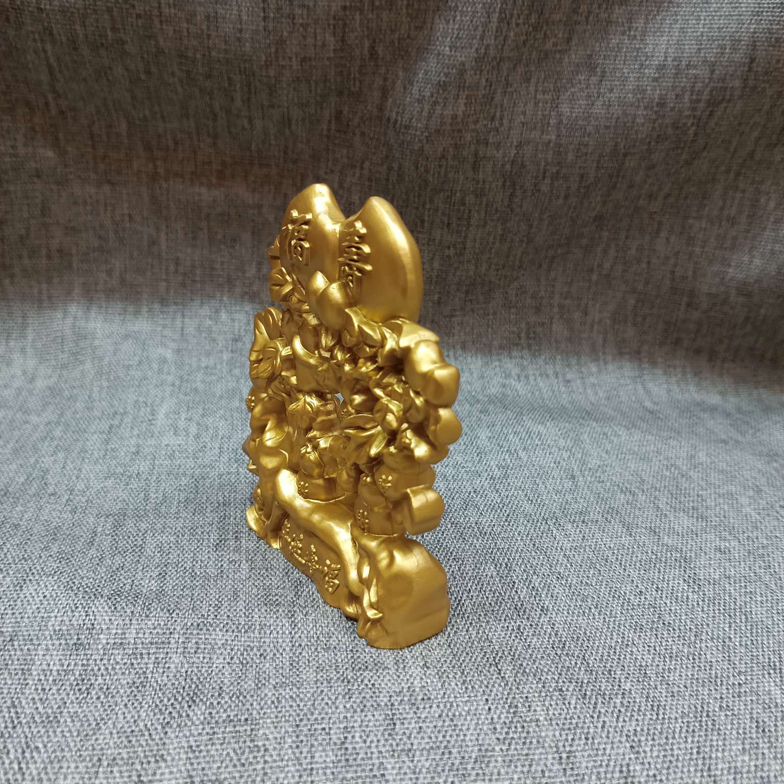 摆件砂金工艺品家居摆饰家具饰品福寿桃摆件祝寿贺礼生日礼物客厅摆件送老人长辈爷爷奶奶实用贺寿礼物精美床头摆饰正林工艺出品细节图