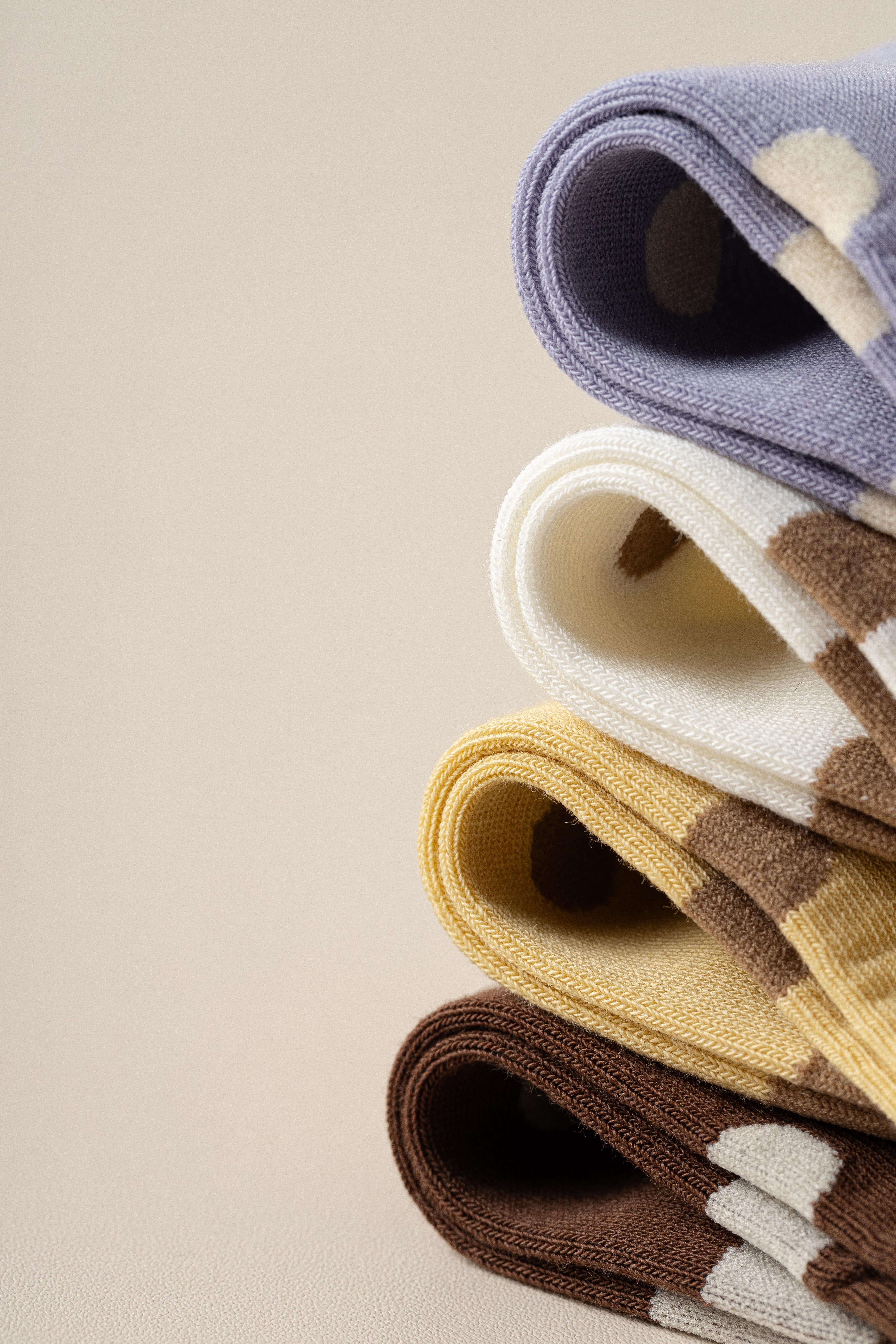 灰色波點(diǎn)襪子女春秋款日系純棉中筒襪花邊襪木耳邊堆堆襪夏季薄款襪子詳情3