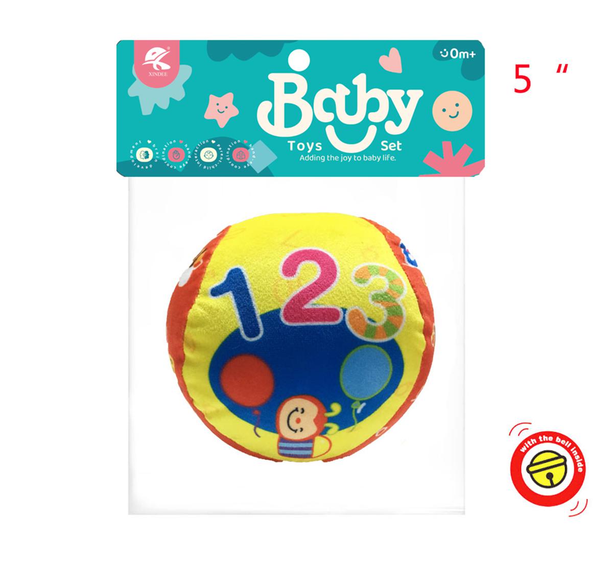 Cross-border sales 5 "fabric ball 5" baby ball 5 "bell baby 5" baby cloth ball 5 "learning ball baby comfort toy cloth player grab ball children's toy toy Kidstoys