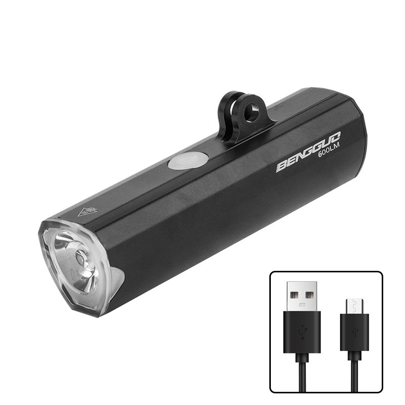 BG-1929 USB recargable bicicleta faros de aleación de aluminio bicicleta elevador faros luz fuerte linterna equipo de ciclismo Specification image