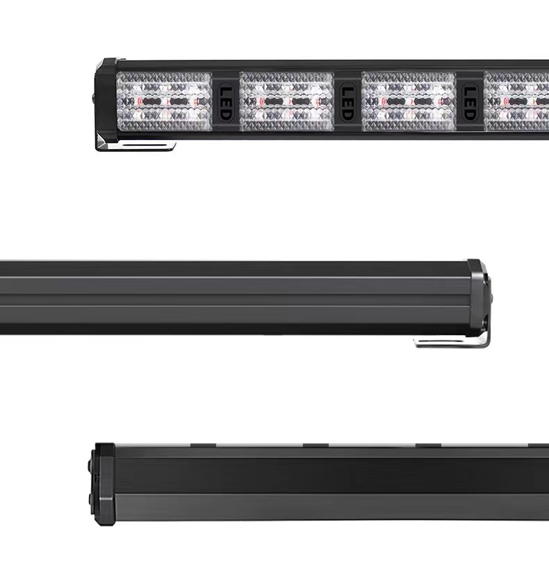 Automotive LED bumper lights, multi-functional color-changing warning lights, magnetic strobe flashing lights, stroboscopic lane lights, rescue vehicle roof lights pic 9