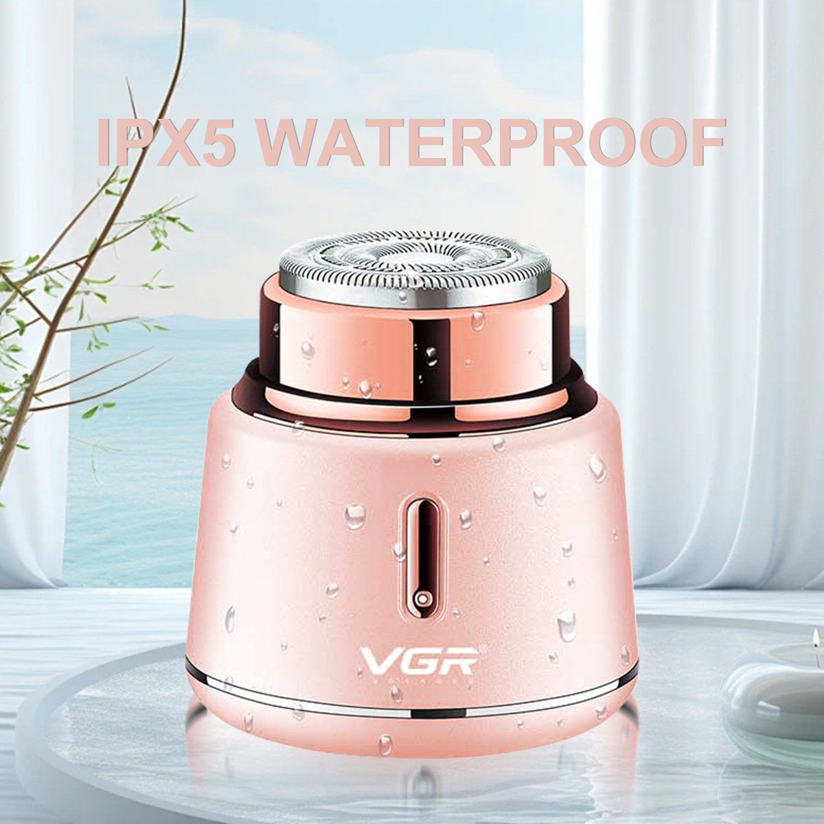 VGR737 Electric hair Remover, waterproof women's private full-body trimmer, compact and portable travel USB hair remover details Picture