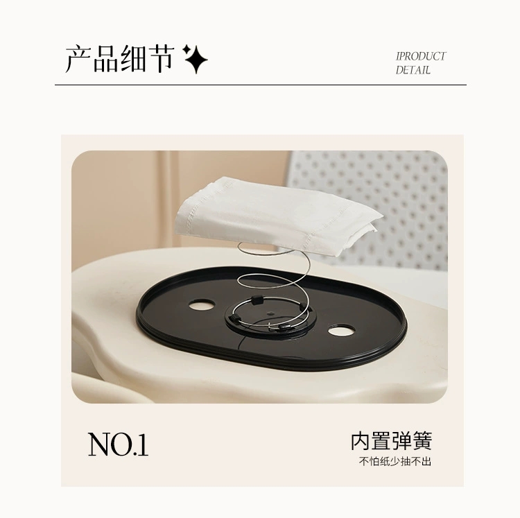 M04-9025 Tissue box, living room light luxury tissue box, coffee table decoration, creative tissue box, car interior, high-end feel detail image 12