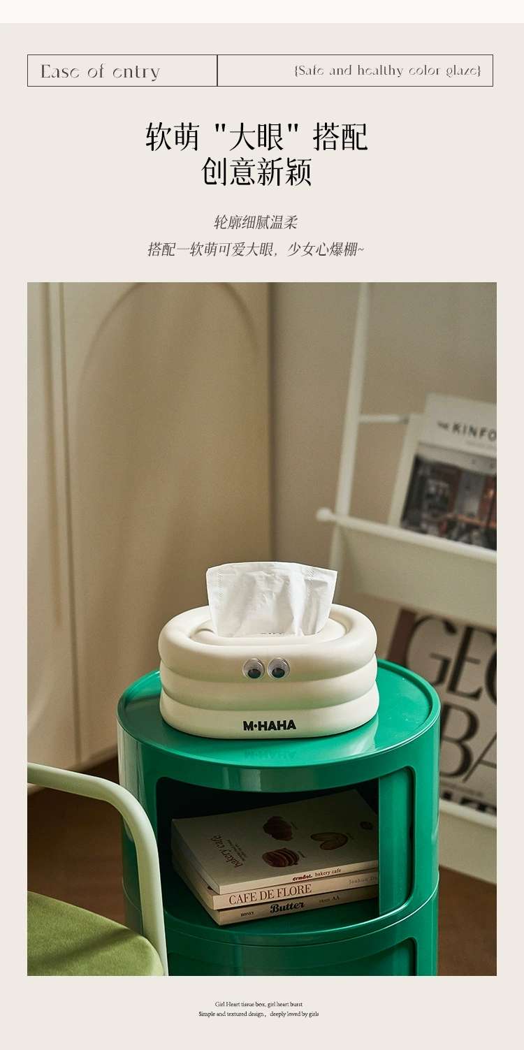 M04-9025 Tissue box, living room light luxury tissue box, coffee table decoration, creative tissue box, car interior, high-end feel detail image 4
