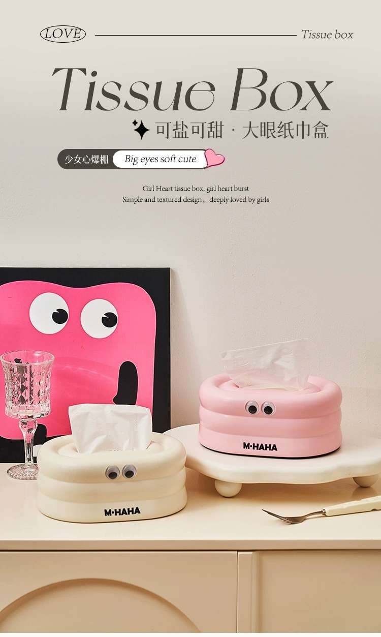 M04-9025 Tissue box, living room light luxury tissue box, coffee table decoration, creative tissue box, car interior, high-end feel detail image 2