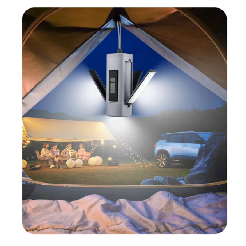 多功能露营灯户外营地灯长续航手提帐篷天幕氛围灯LED灯可折叠户外帐篷灯便携式手电筒LED应急灯强光露营灯