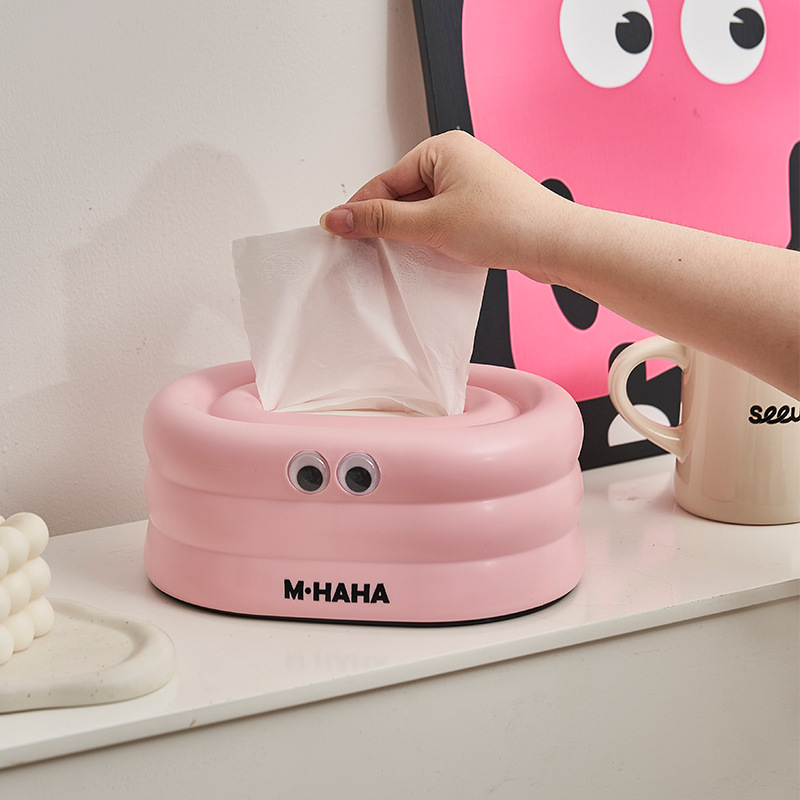 M04-9025 Tissue box, living room light luxury tissue box, coffee table decoration, creative tissue box, car interior, high-end feel