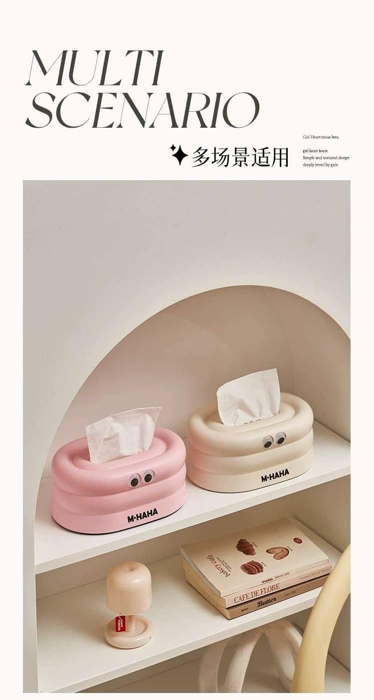 M04-9025 Tissue box, living room light luxury tissue box, coffee table decoration, creative tissue box, car interior, high-end feel detail image 6