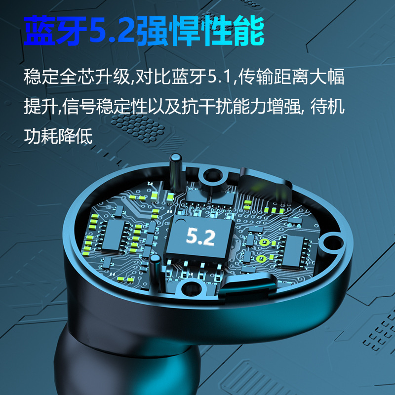 The new cross-border M29Pro Bluetooth noise-cancelling TWS5.2 in-ear gaming Bluetooth sports wireless headphones Specification image