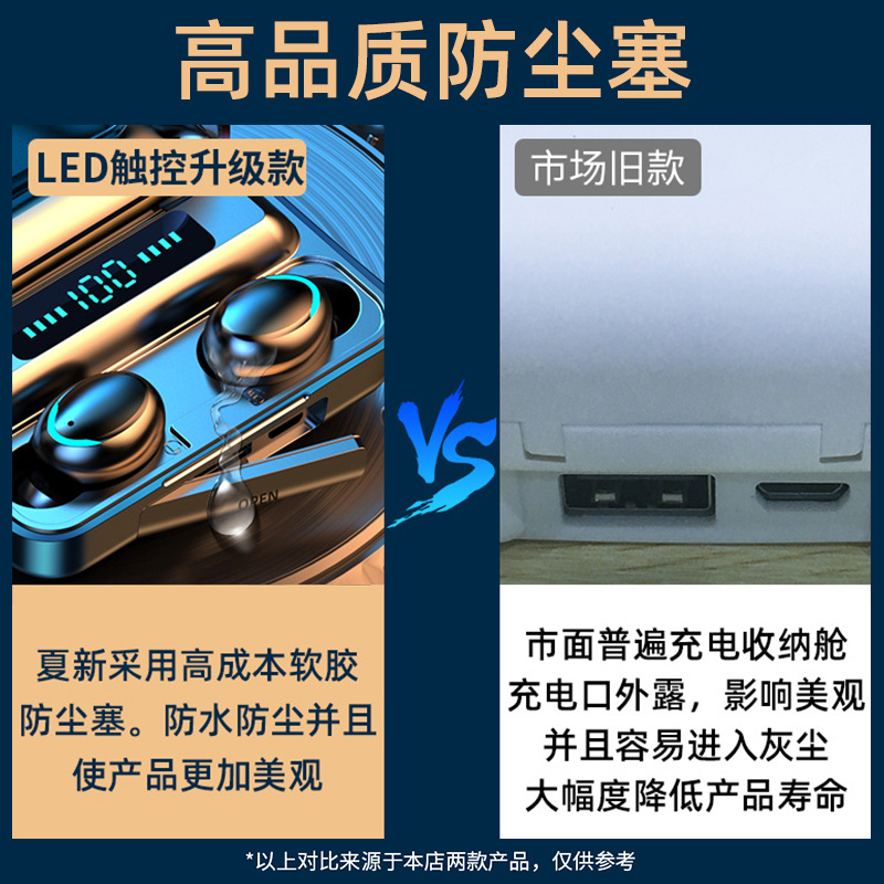 The new cross-border f9 F9-5C m10 Bluetooth headphones with stereo sound and TWS5.3 low latency gaming headphones Application Scenario