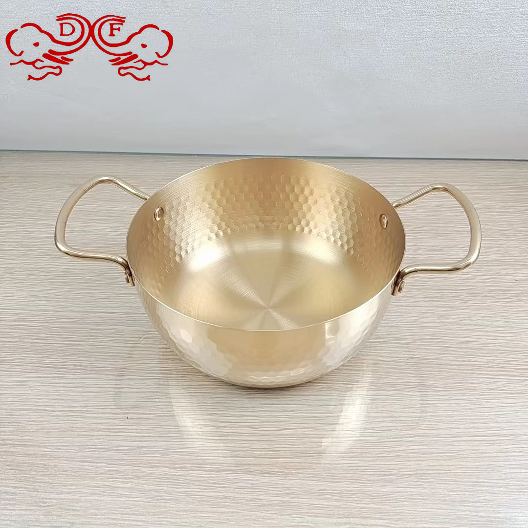 DF99255 thickened stainless steel ramen pot, household multi-purpose double-ear handle cooking pot, snack pot, soup pot, DF TRADINGHOUSE Specification image