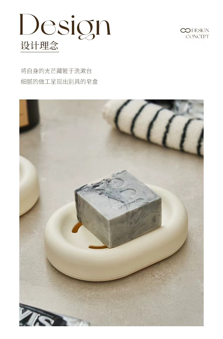 S137-TD-1005 soap box without lid, printed and water-draining simple soap box detail image 2