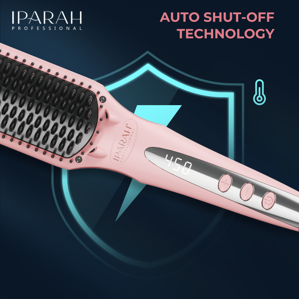 IPARAH Cross-border Home Hair Straightening comb LED display 230° rapid heating hair straightening device Negative ion hair care P-282B/282P Application Scenario