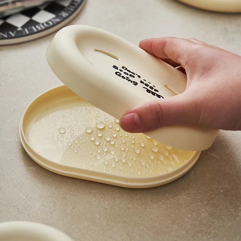 S137-TD-1005 soap box without lid, printed and water-draining simple soap box Item Picture