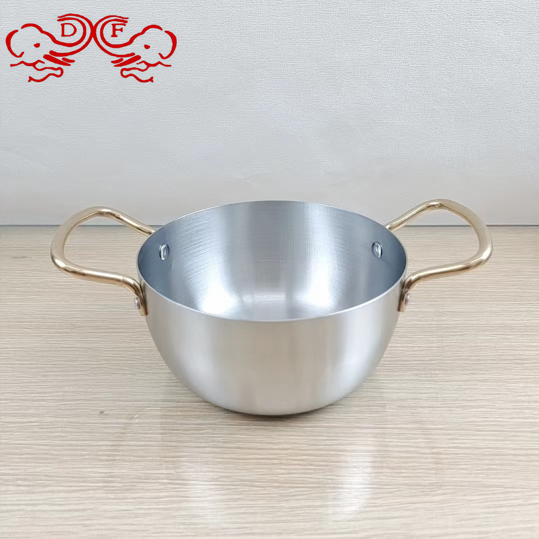 DF99255 Snow Flat Pot, baby food pot, Aluminum pot, Soup pot, noodle cooking pot, porridge cooking pot, milk pot, spicy hot pot, noodle pot, instant noodle Pot, clay pot. DF TRADINGHOUSE Application Scenario
