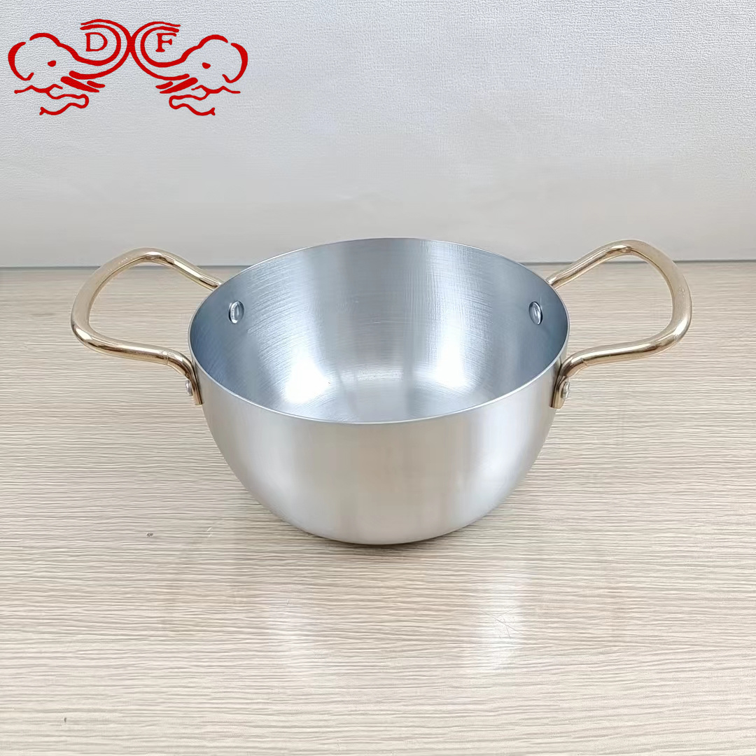 DF99255 Snow Flat Pot, baby food pot, Aluminum pot, Soup pot, noodle cooking pot, porridge cooking pot, milk pot, spicy hot pot, noodle pot, instant noodle Pot, clay pot. DF TRADINGHOUSE