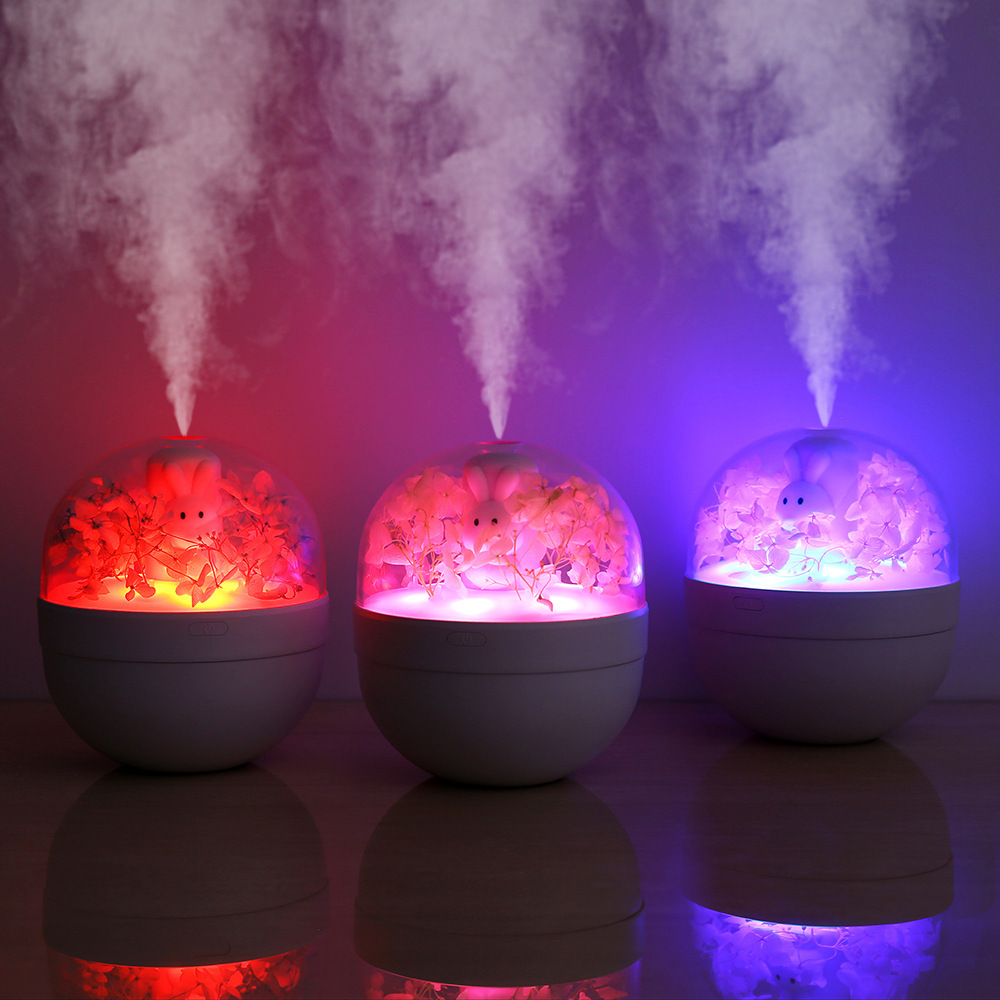 Eternal Flower USB Aroma Diffuser humidifier, Silent desktop, cute pet ambient light, air humidifier, aroma Diffuser Application Scenario