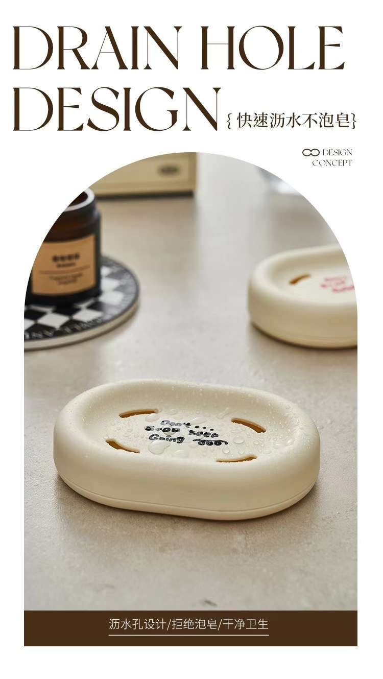 S137-TD-1005 soap box without lid, printed and water-draining simple soap box detail image 6