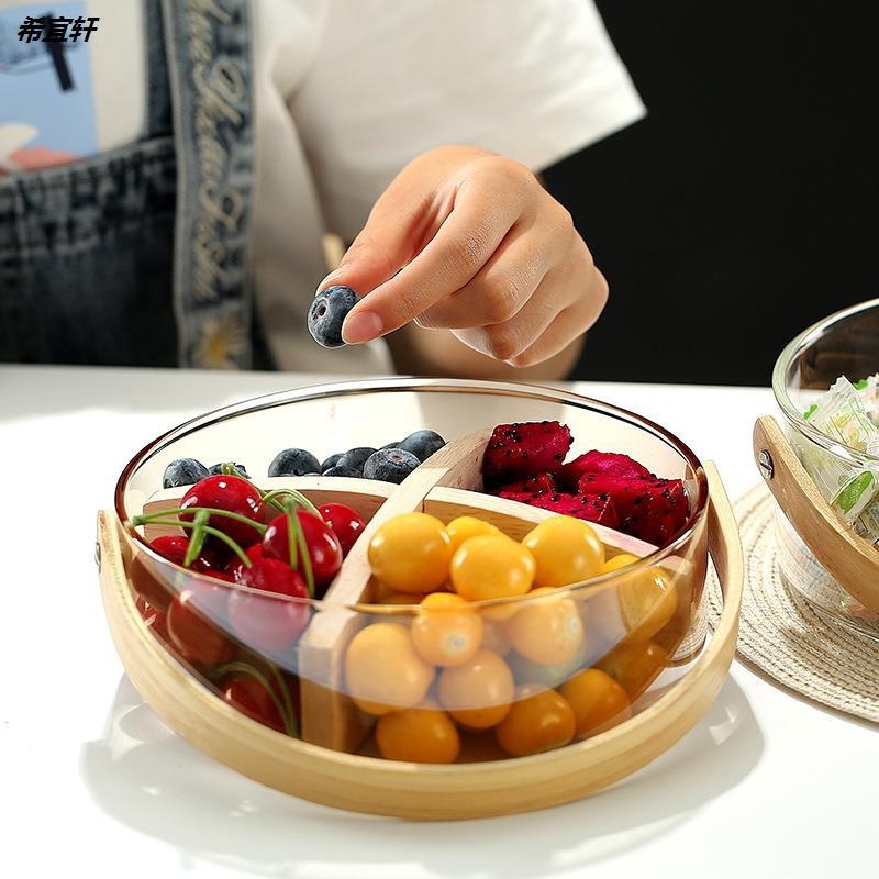藤编/高脚果盘/餐具/编织/果盘陶瓷产品图