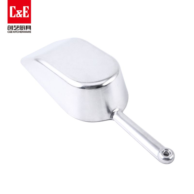 C&E Creative Ice spatula with handle, aluminum alloy small spatula, flour multi-functional spatula, kitchenware, home, hotel, bar, restaurant Specification image