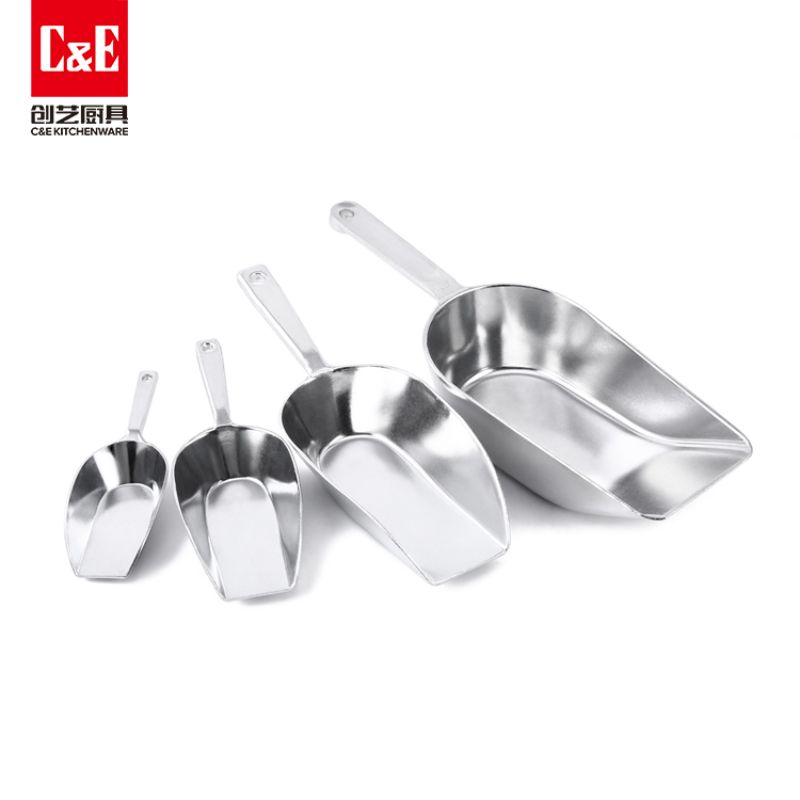 C&E Creative Ice spatula with handle, aluminum alloy small spatula, flour multi-functional spatula, kitchenware, home, hotel, bar, restaurant