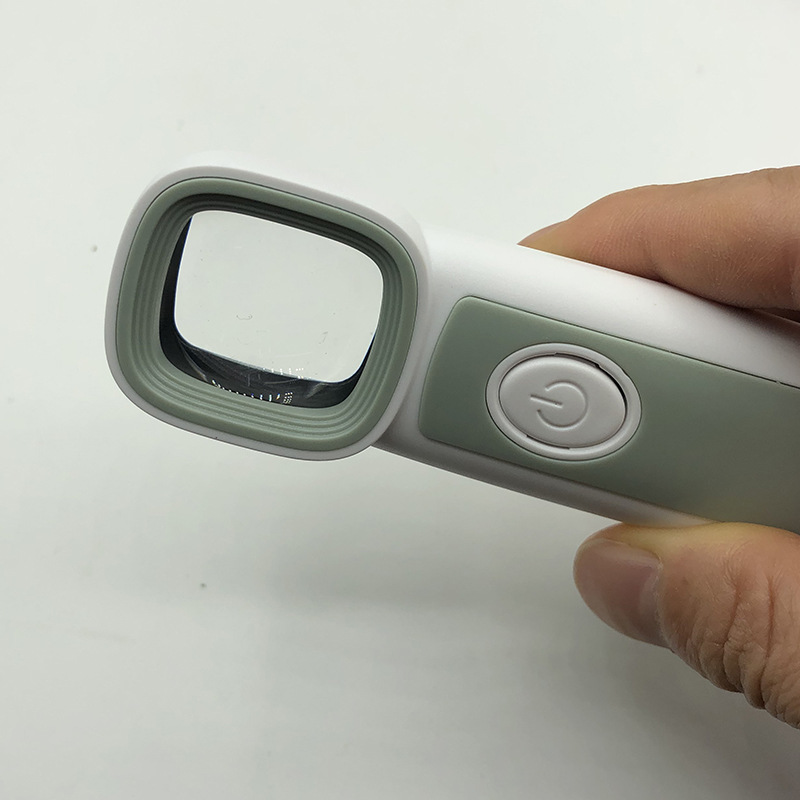 New high-definition reinforced hard-coated 5H grade acrylic double-layer square mirror handheld jewelry appraisal magnifying glass RJS1870 Application Scenario