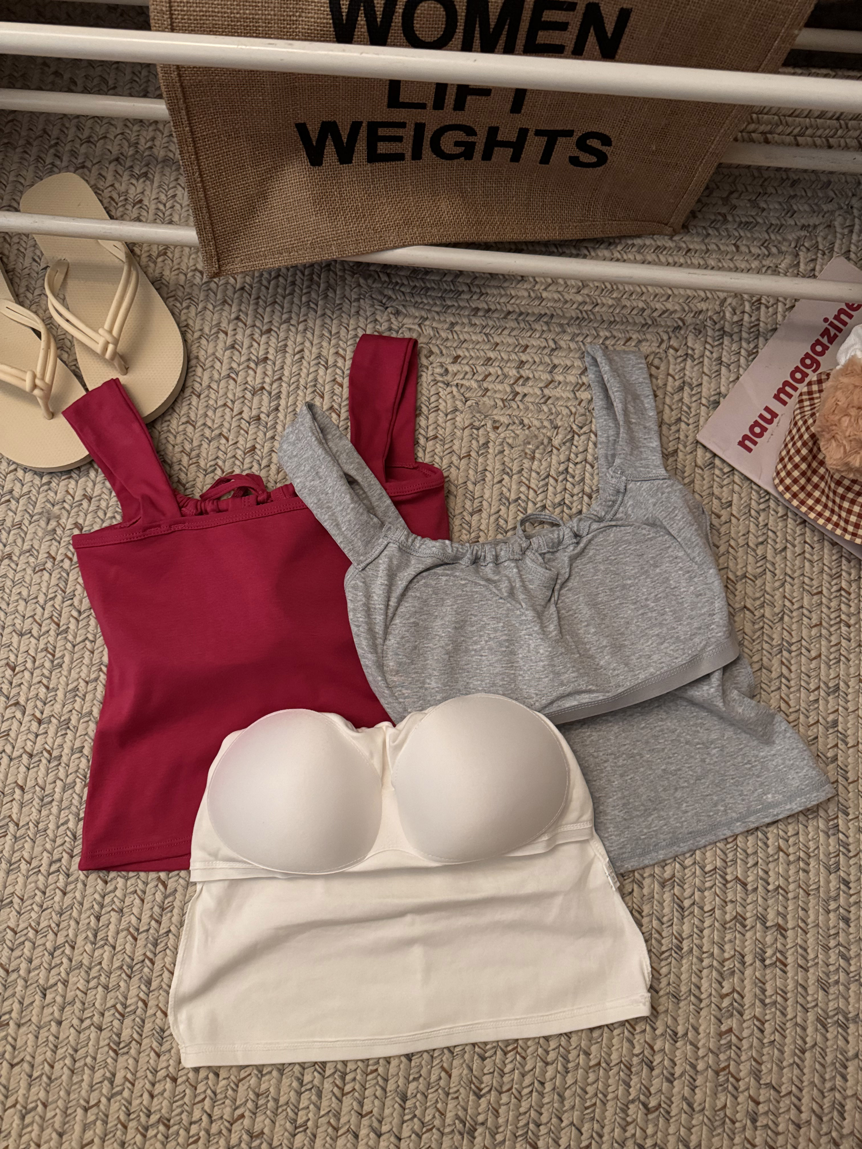 Sweet and spicy style, tie, bow, shoulder strap, halter top, women's summer, with a chest pad, fitted short top worn inside and outside Application Scenario