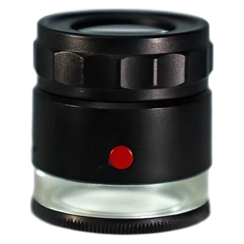 10x high-definition magnifying glass with adjustable focal length, LED purple light charging, scale measurement plate for identifying tobacco, alcohol and jewelry Specification image
