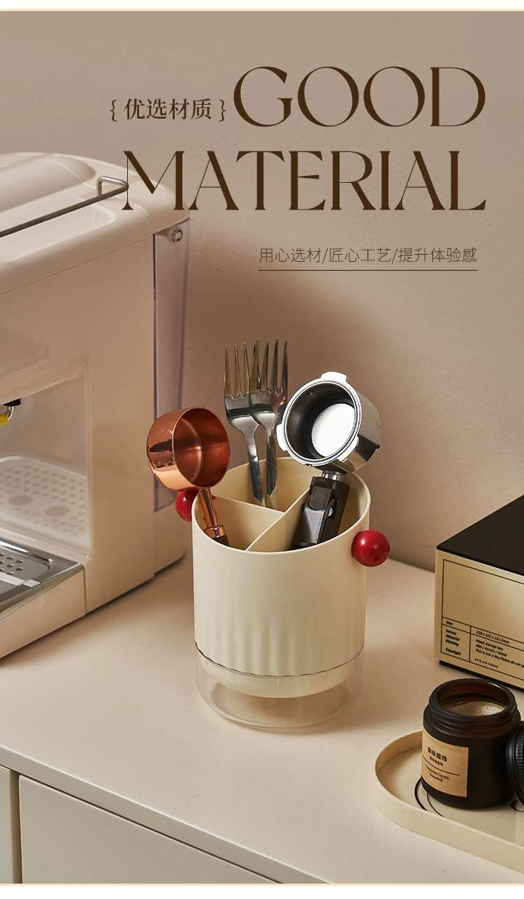 S137-TD-1014多功能圆形置物架筷子筒高颜值可沥水筷笼家用收纳详情图5