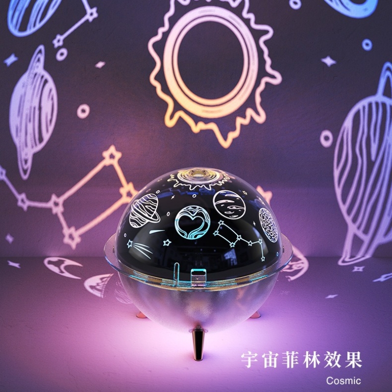 Starry sky projection lamp humidifier USB charging Astronaut projection ambient light Bedroom air purifier humidifier details Picture